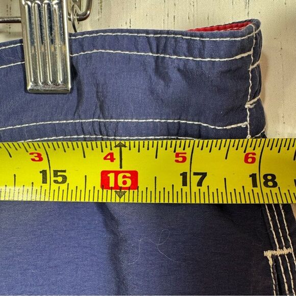 Polo Ralph Lauren Mens Blue Board Shorts Drawstring Relaxed Fit Logo SwimTrunks - Picture 13 of 14